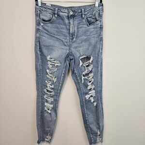 American Eagle Distressed Hi-Rise Jegging